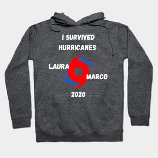 I Survived Hurricanes Laura & Marco 2020 Funny Weather Hoodie